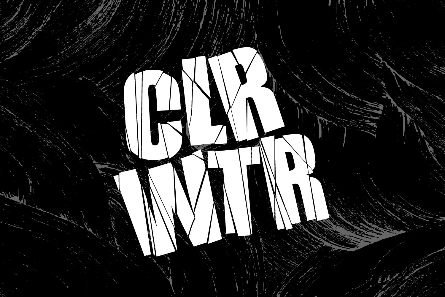 Custom CLRWTR lettering.